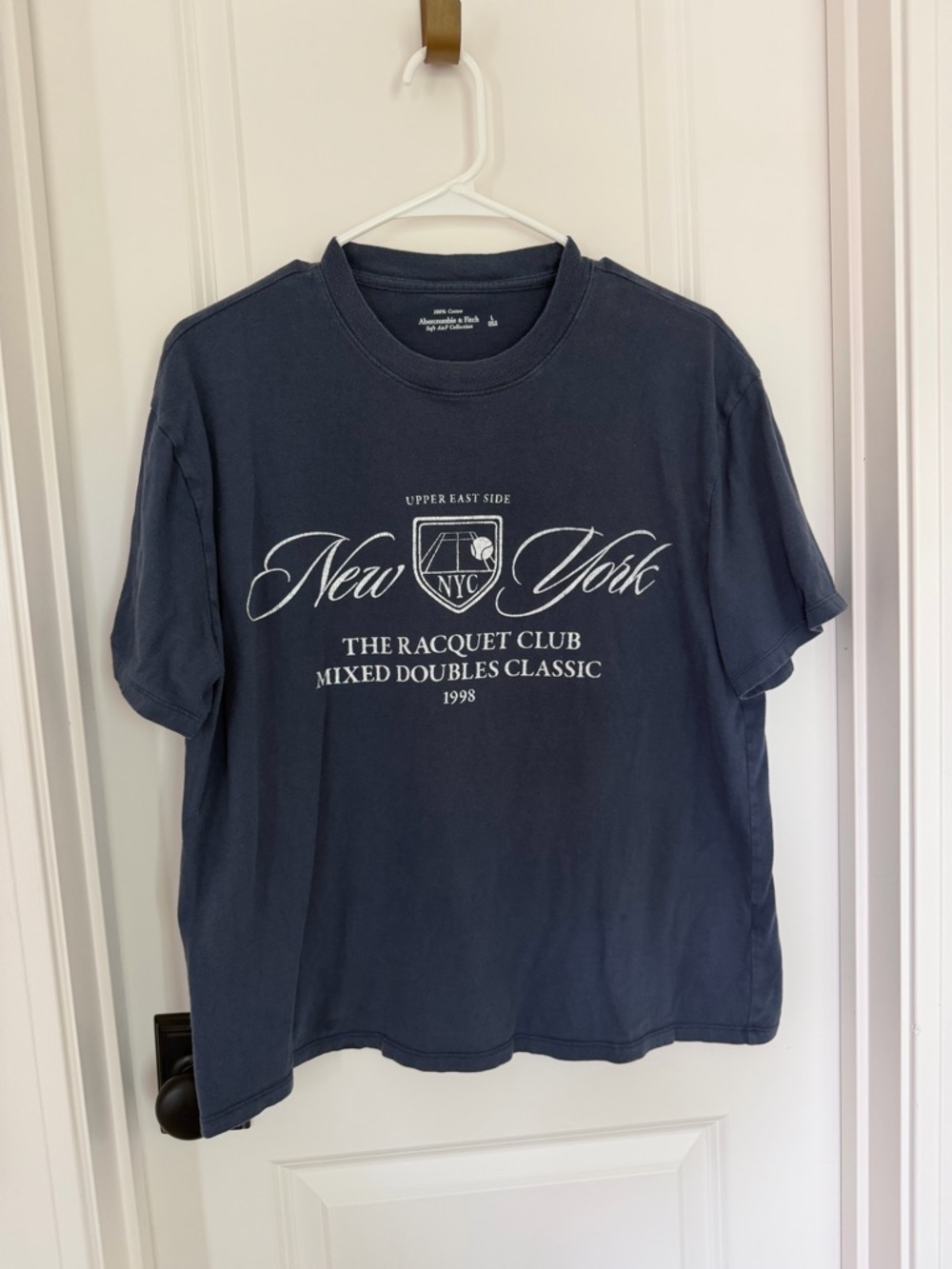 A&F New York NYC Graphic Tee - Navy Blue